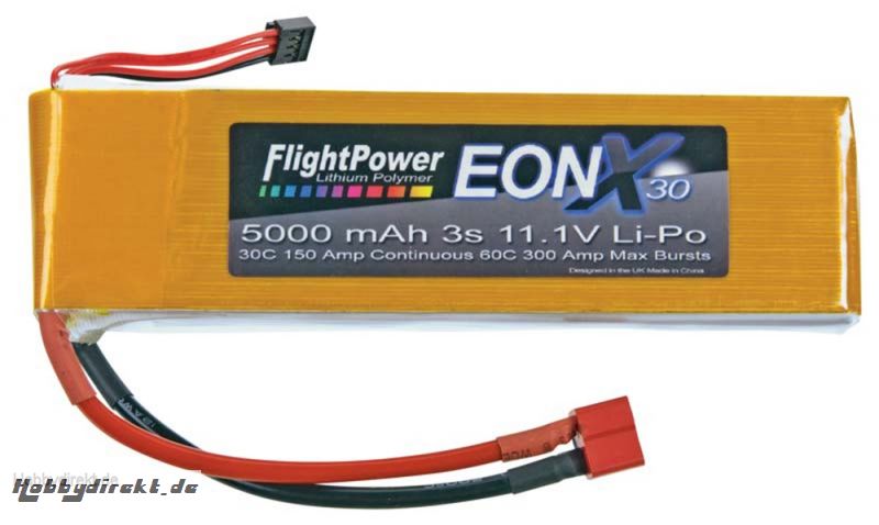 EON-X 30 LiPo 3S 11.1V 5000mA Revell RC Pro Hobbico FPWP6698