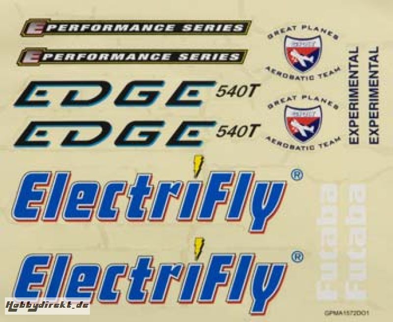 Decal Set Edge 540T 50 3D EP GPMA3321