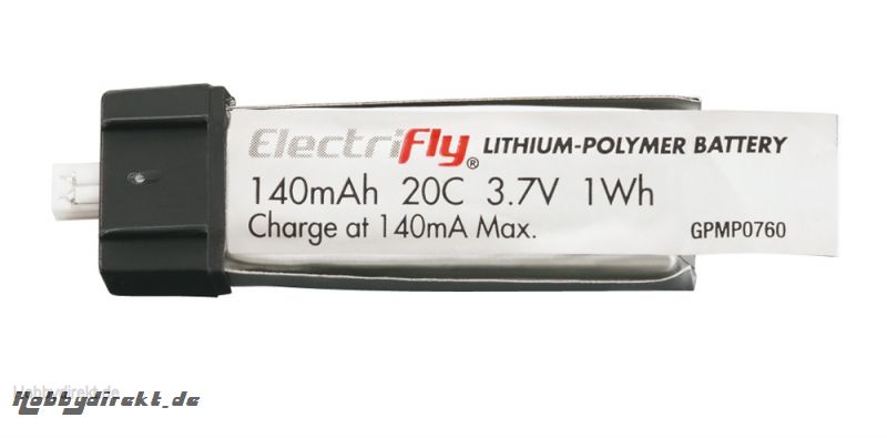 LiPo 1S 3,7 V 140 mAh 20C GPMP0760