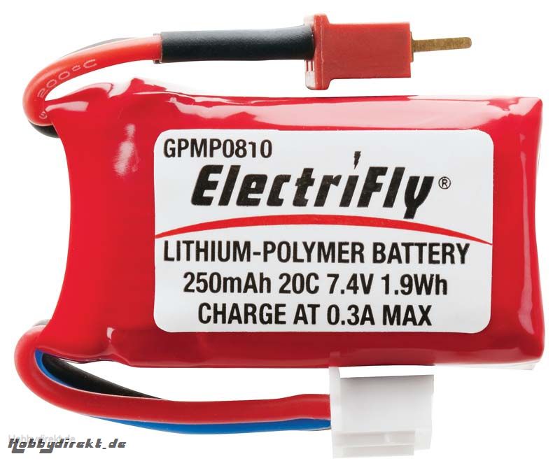 LiPo 2S 7,4 V 250 mAh 20C GPMP0810