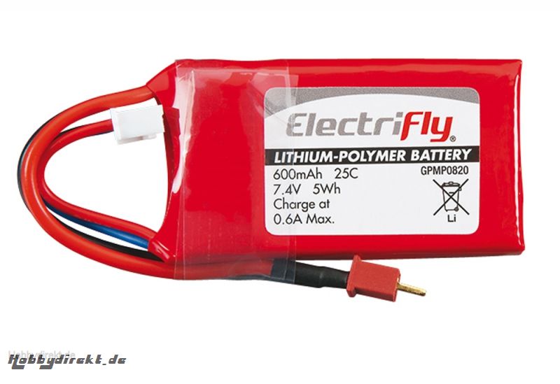 LiPo 3S 11,1 V 600 mAh 25C GPMP0821