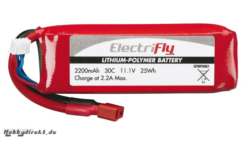 LiPo 3S 11,1 V 1000 mAh 30C GPMP0830