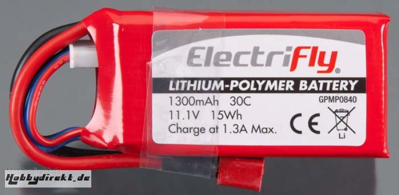 LiPo 3S 11,1 V 1300 mAh 30C GPMP0840