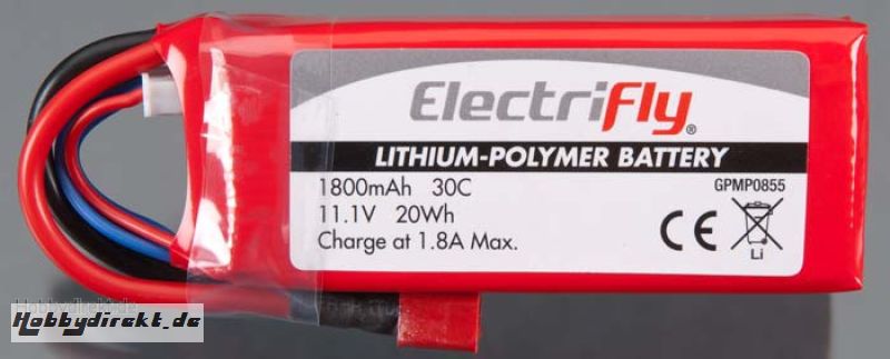 LiPo 3S 11,1 V 1800 mAh 30C GPMP0855