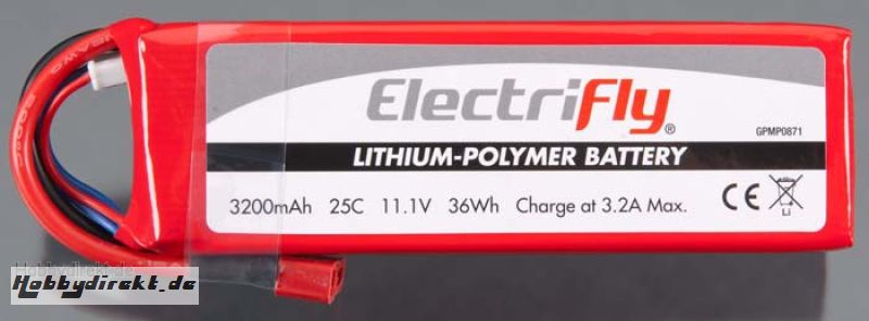 LiPo 3S 11,1 V 3200 mAh 30C GPMP0871