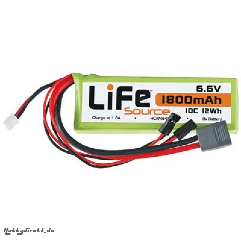 LiFe 6.6V 1800mAh 10C EXPORT Hobbico HCAM6426