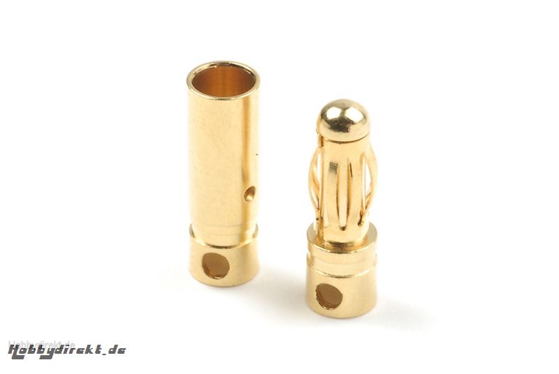 4.0mm Goldstecker Kort, Stecker + Buchse 4paar HCAQ7006