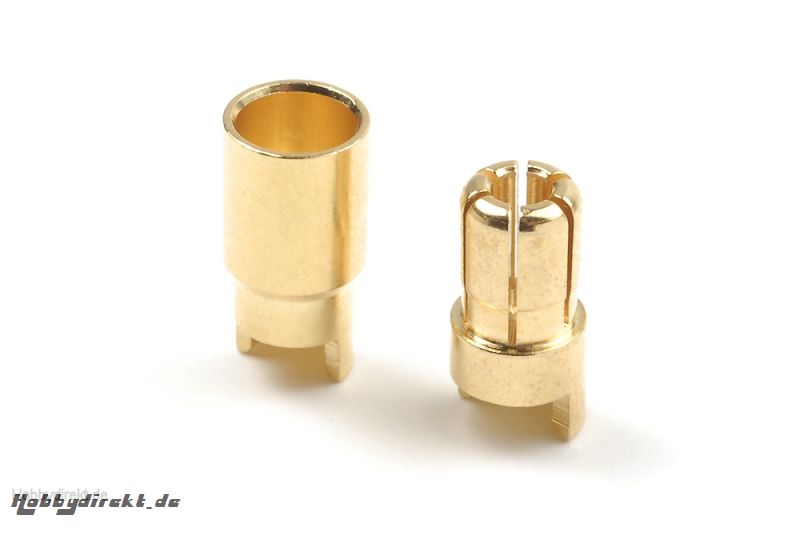 6.0mm Goldstecker, Stecker + Buchse (4paar) HCAQ7007