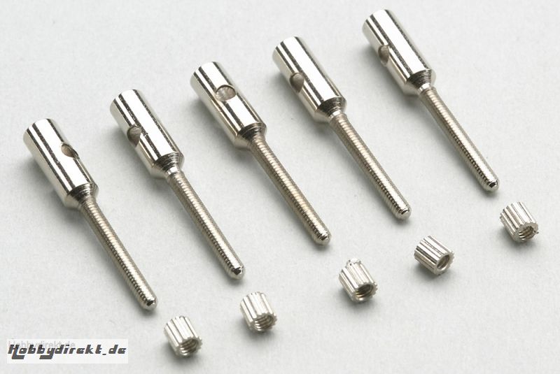 Ø4mm Aluminium Hülsen M2.5 Kohlefaserstäbe(5St) HCAQ8024