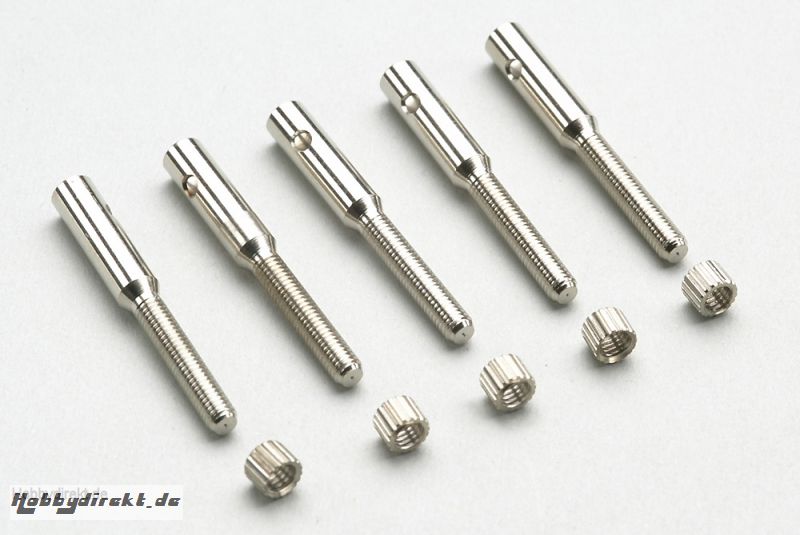 Ø6mm Aluminium Hülsen M2.5 Kohlefaserstäbe(5St) HCAQ8030