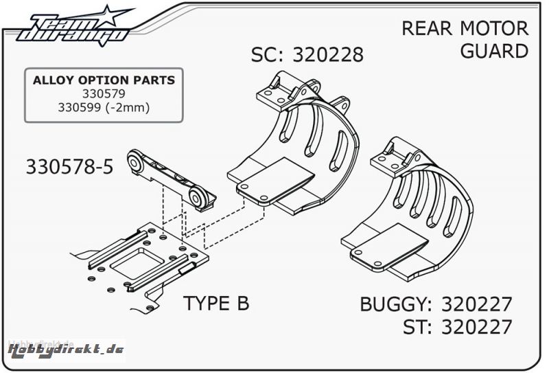 DIMEC CHASSIS DEX210 (+8mm) (Typ TD320229