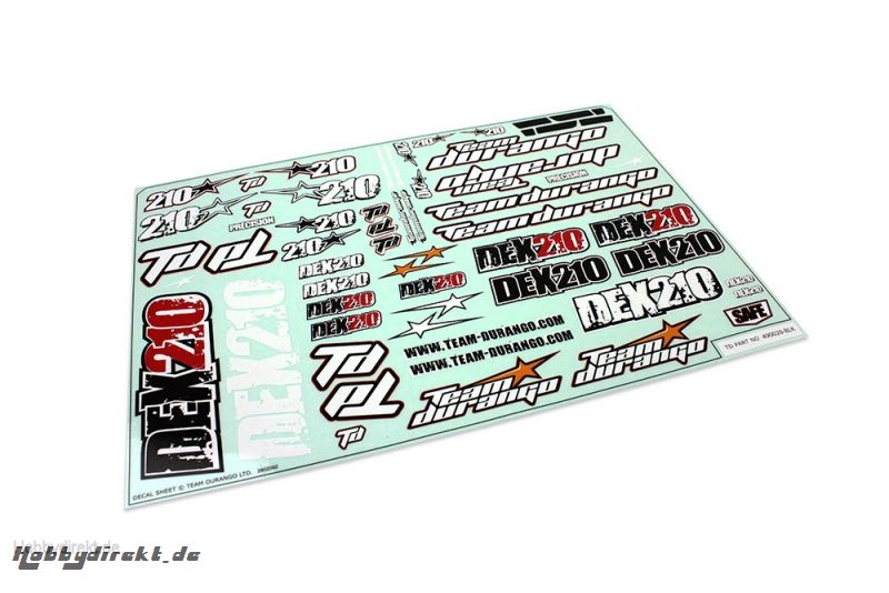 DEX210 DECAL SHEET TD490020