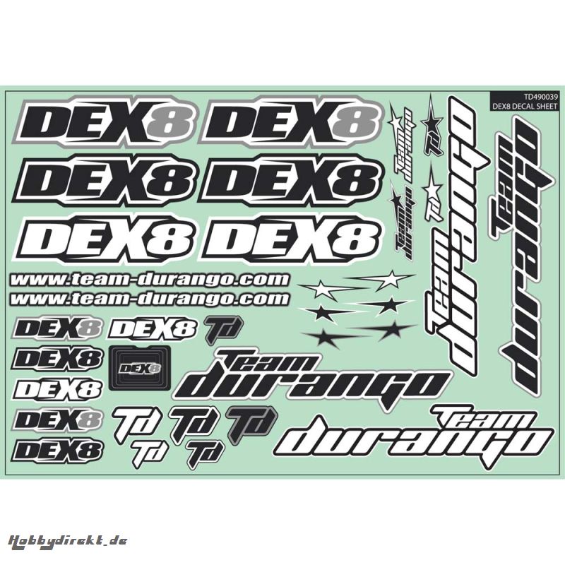 DEX8 Decal Sheet TD490039