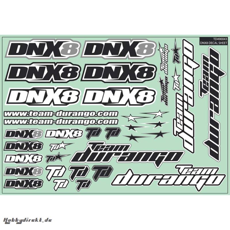 DNX8 Decal Sheet TD490043