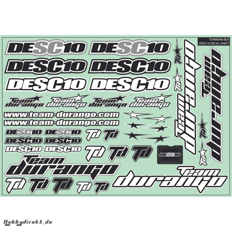 DESC10 DECAL SHEET TD490046