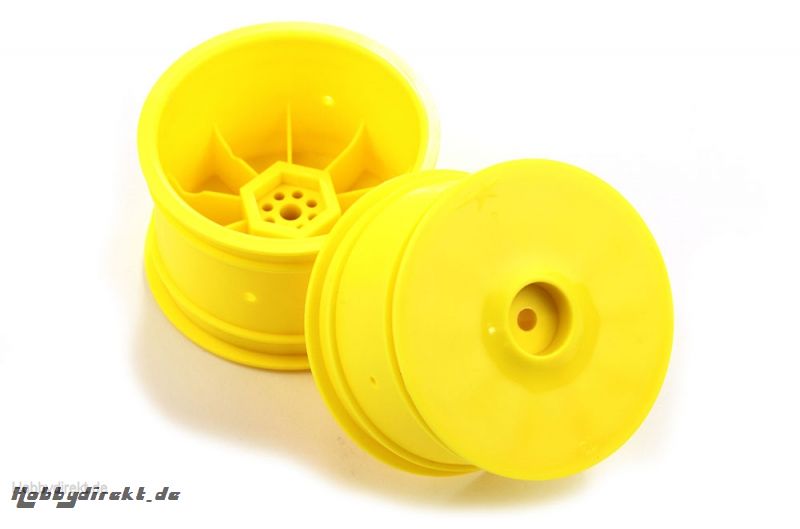 WHEEL RIM REAR: 14mm HEX YELLOW TD510017