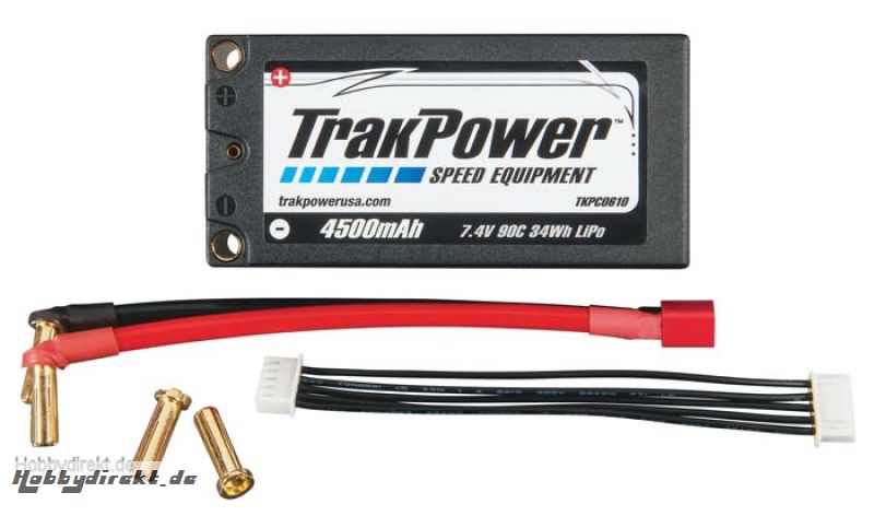 TKP LiPo 2S 7.4V 4500mAh 90C HC 5mm Shorty TKPC0610