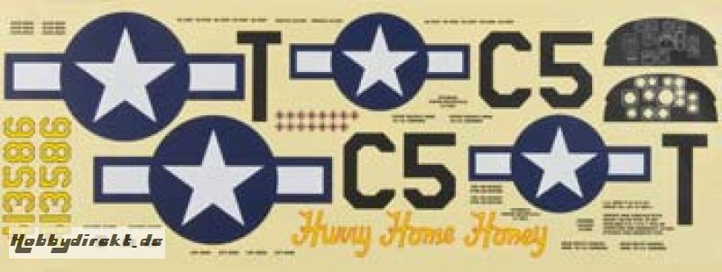 Decal Set P-51D Mustang 60 TOPA1730