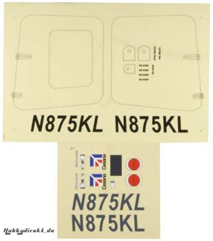 Decal Set Cessna 182 Skylane Gold ED TOPA1760