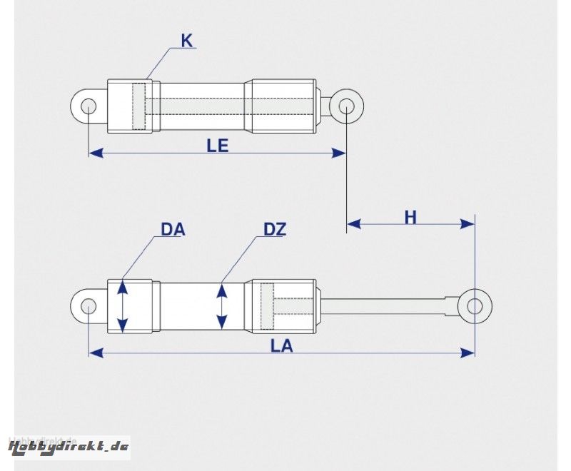 Hydraulikzylinder 15-95-45-14 Robbe 33360001 1-33360001