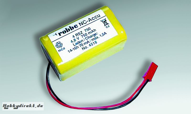 POWER PACK 4 RSZ 750MAH QU. BEC Robbe 1-4518 4518