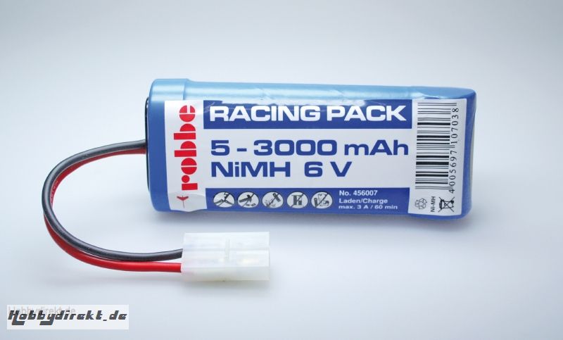 Racing Pack 5NiMH 3000 6 V Robbe 456007 1-456007