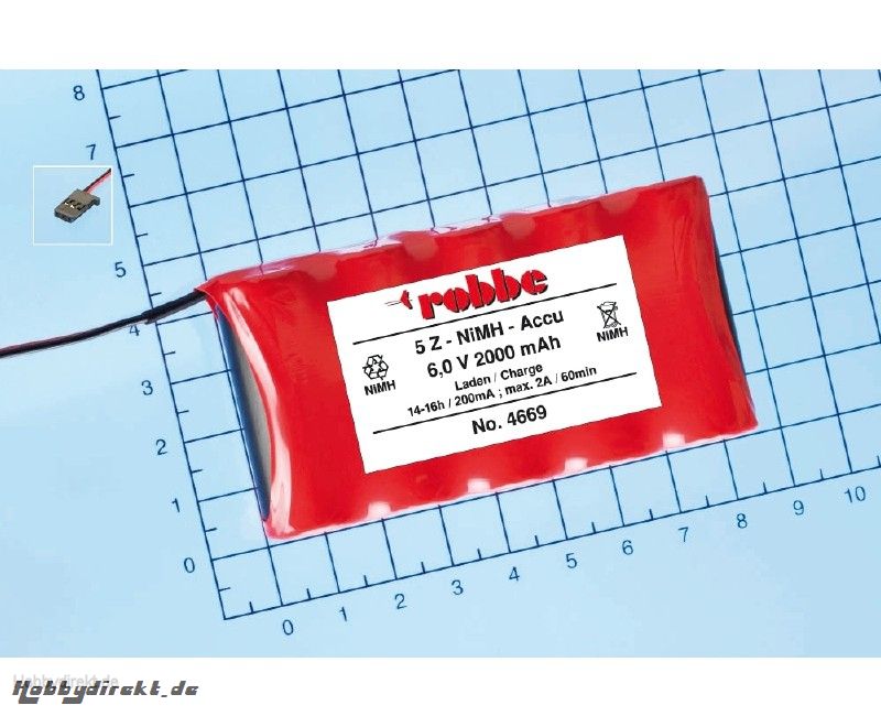 Senderakku 5 NiMH 2000mAh 4/5 Robbe 4669 1-4669