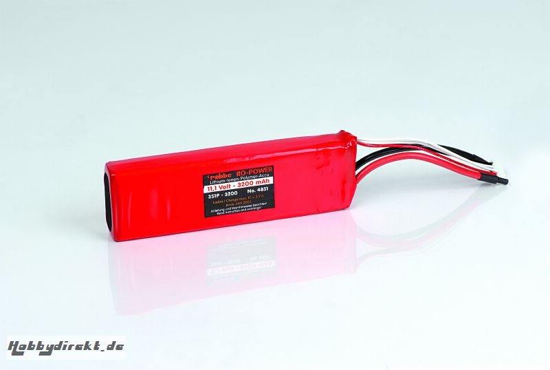 LIPO-AKKU 3S1P 11,1V 3200MAH Robbe 1-4831