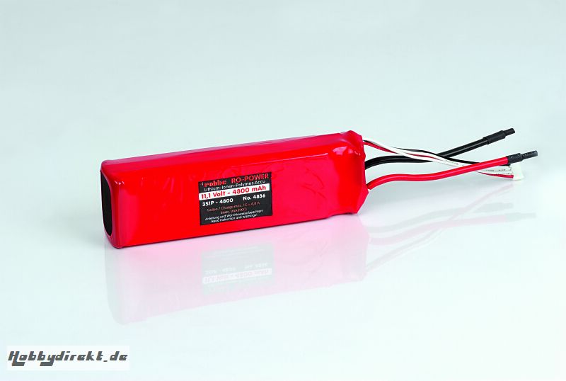 LIPO-AKKU 3S1P 11,1V 4800MAH Robbe 1-4836