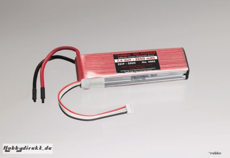 LIPO-AKKU 6S1P GO3 2500MAH Robbe 4854GO3 1-4854GO3