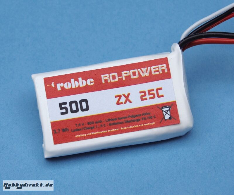 Roxxy-Power ZX 2S 500mAh 25C Robbe 4861 1-4861