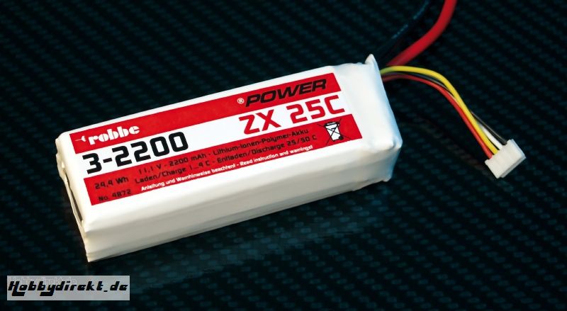 Roxxy-Power ZX 3S 2200mAh 25C Robbe 4872 1-4872