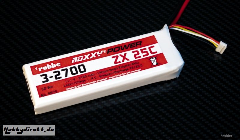 Roxxy-Power ZX 2S 2700mAh 25C Robbe 4874 1-4874