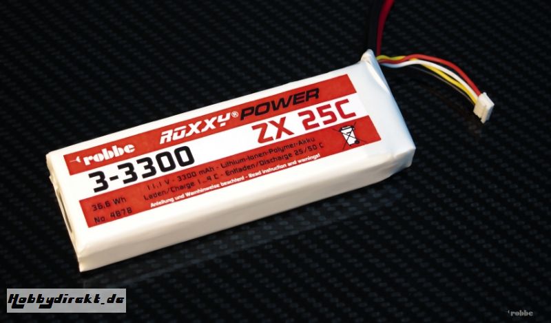 Roxxy-Power ZX 2S 3300mAh 25C Robbe 4877 1-4877