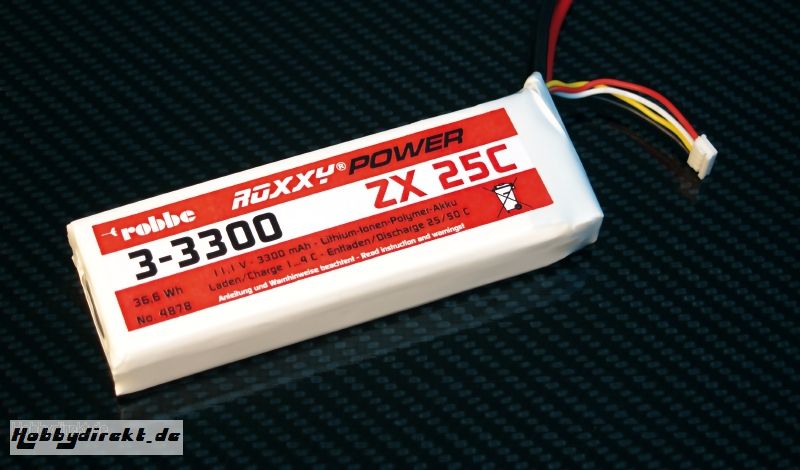 Roxxy-Power ZX 3S 3300mAh 25C Robbe 4878 1-4878