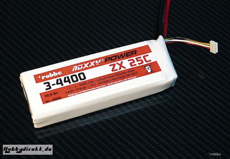 Roxxy-Power ZX 2S 4400mAh 25C Robbe 4887 1-4887