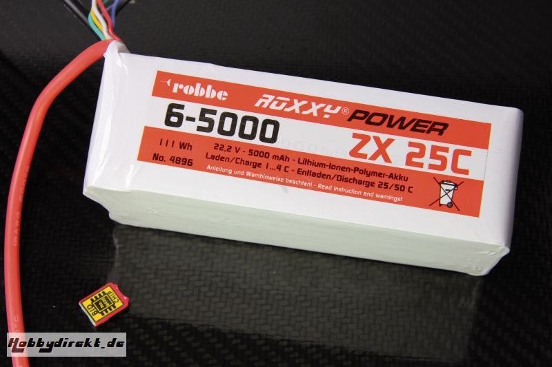 Roxxy-Power ZX 6S 5000mAh 25C Robbe 4896 1-4896