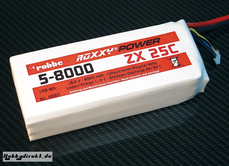 Roxxy-Power ZX 5S 8000mAh 25C Robbe 4897 1-4897