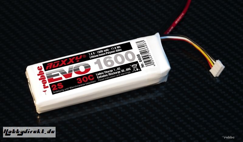 LiPo-Akku ROXXY© Evo 2-1600 3 Robbe 6608 1-6608