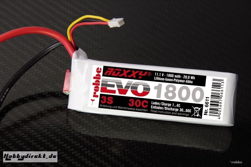 LiPo-Akku ROXXY© Evo 3-1800 3 Robbe 6611 1-6611