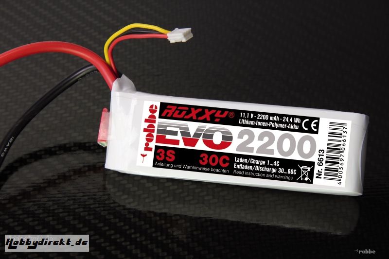 LiPo-Akku ROXXY© Evo 3-2200 3 Robbe 6613 1-6613