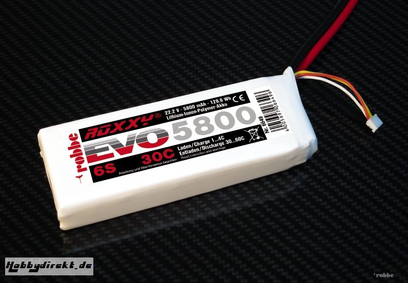 LiPo-Akku ROXXY© Evo 6-5800 3 Robbe 6649 1-6649