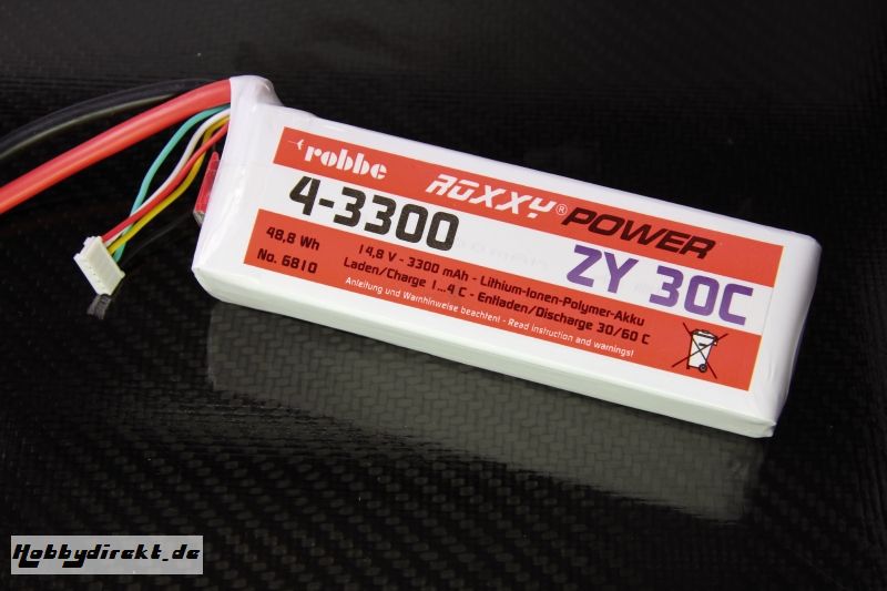 Roxxy-Power ZY 4S 3300mAh 30C Robbe 6810 1-6810