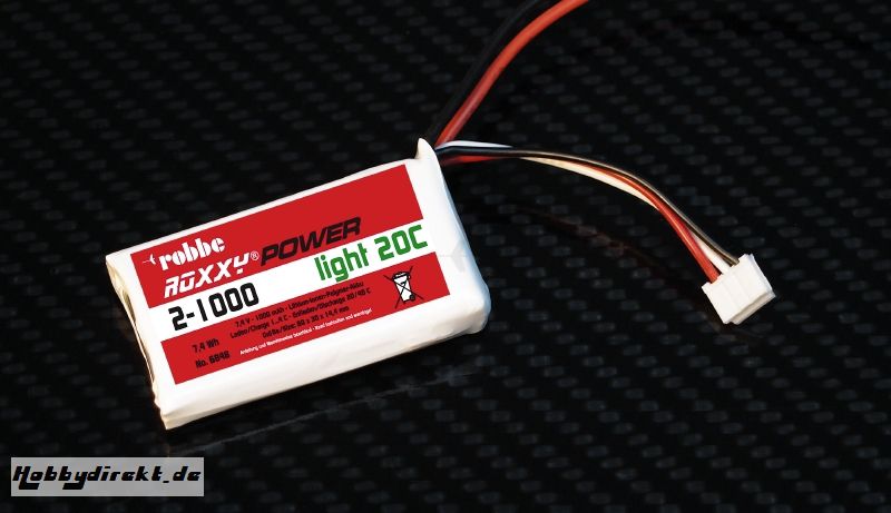 Roxxy-Power 2S1000mAh 20C 60x Robbe 6848 1-6848