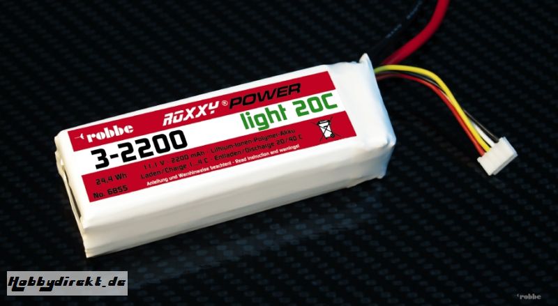 Roxxy-Power-Light 2S 2200mAh Robbe 6854 1-6854