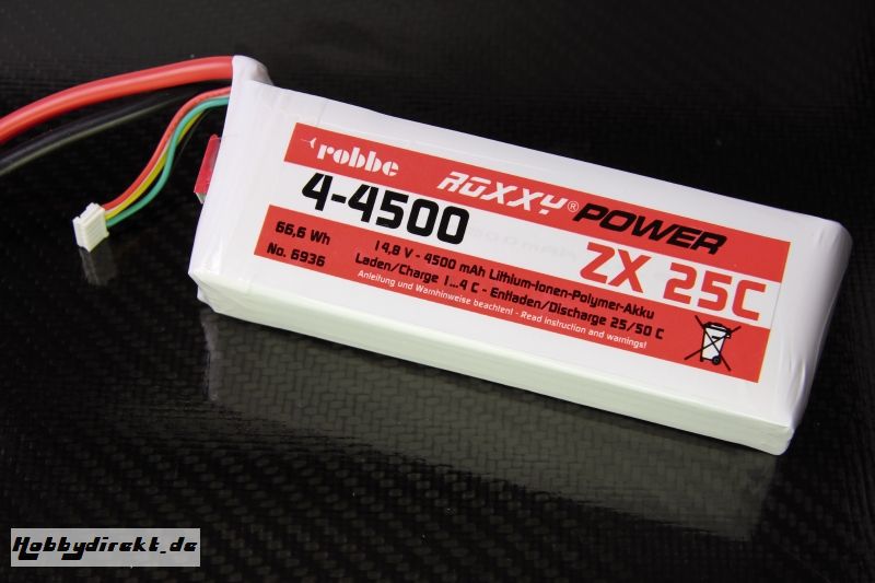 ROXXY© POWER ZX 4S 4500mAh 25 Robbe 6936 1-6936