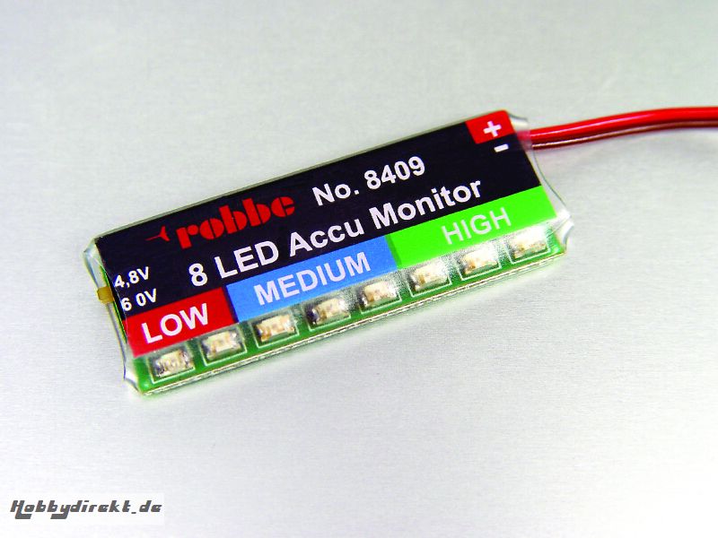 AKKUMONITOR 8 LED Robbe 1-8409 8409