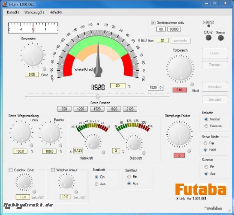 Servo-S3070MG-HV-S.BUS Futaba F1632 1-F1632