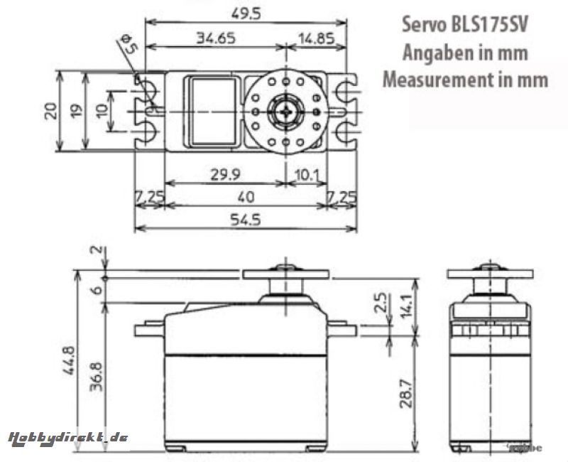 Servo BLS175SV Futaba F1719 1-F1719