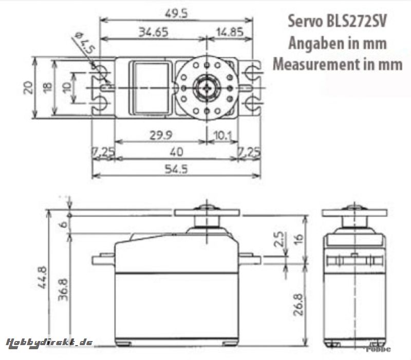 Servo BLS272SV Futaba F1724 1-F1724